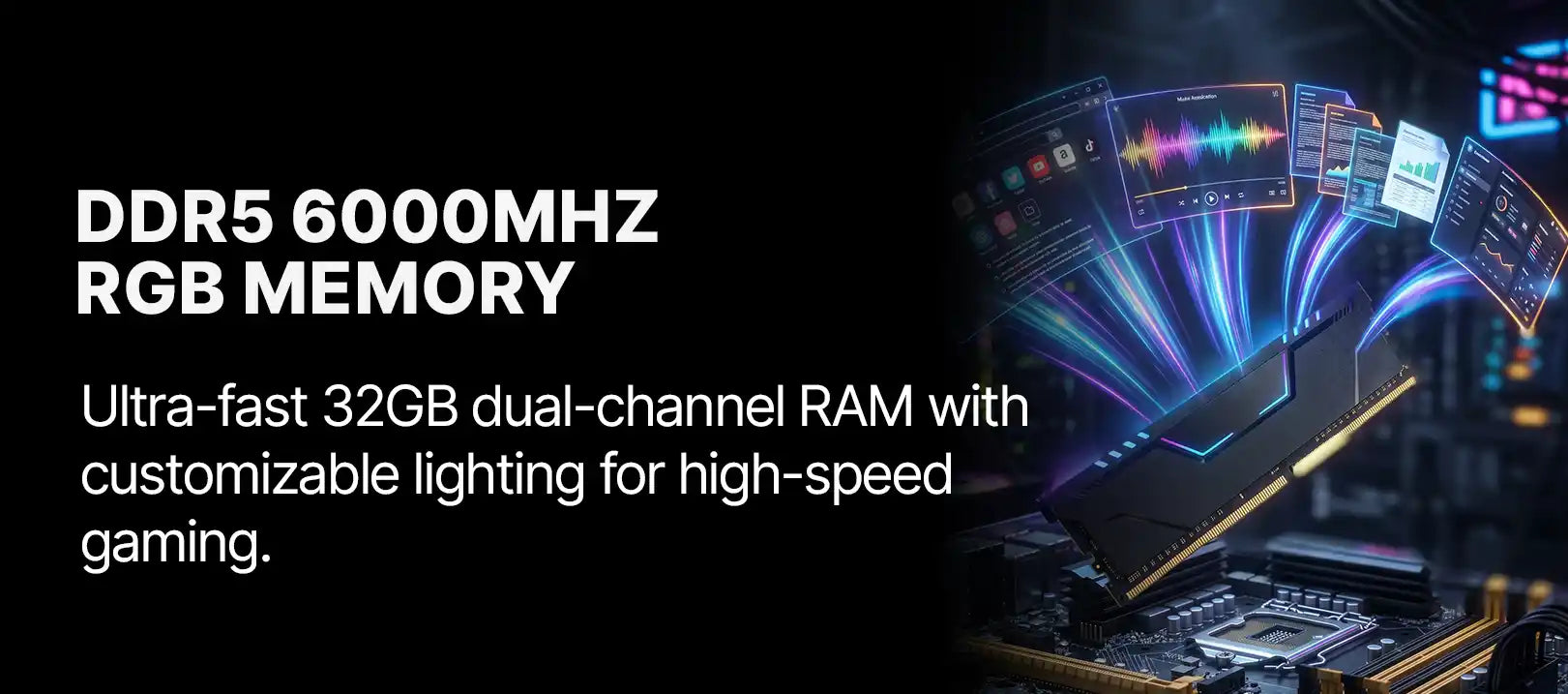 Helix Gaming Pre built PC DDR5 RAM Feature 5