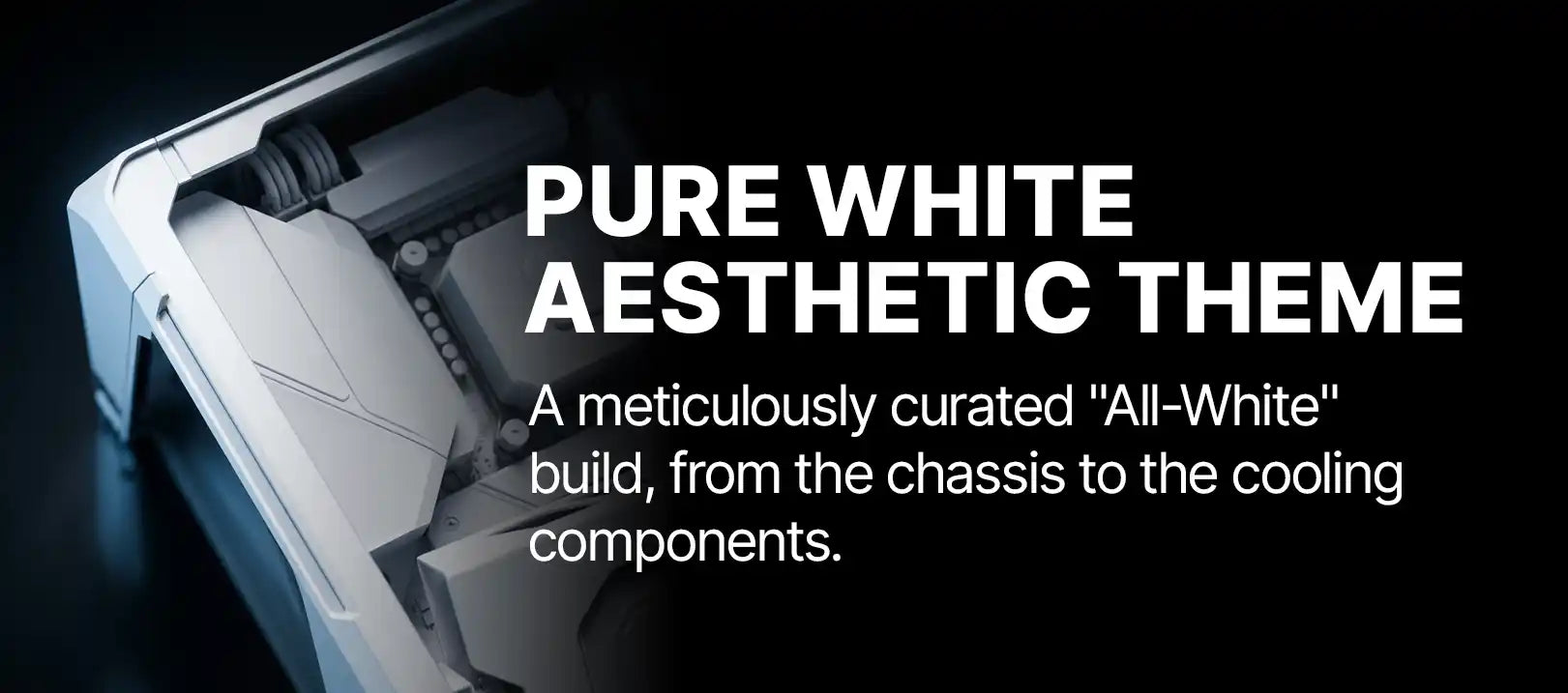 Helix Gaming Pre built PC White Aesthetic Feature 4