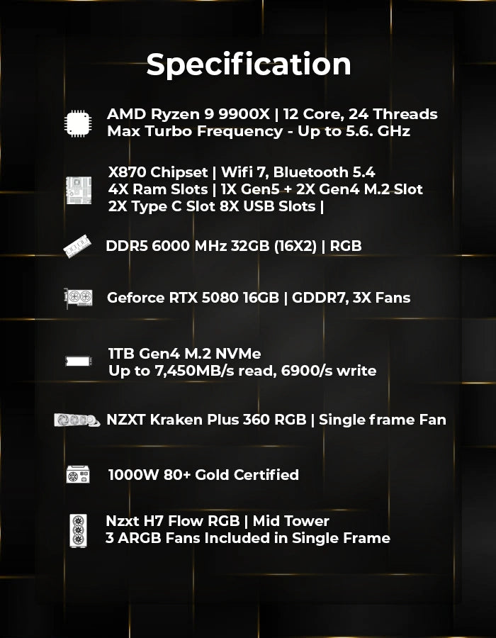 Kraken Pre Built Gaming PC Specifications