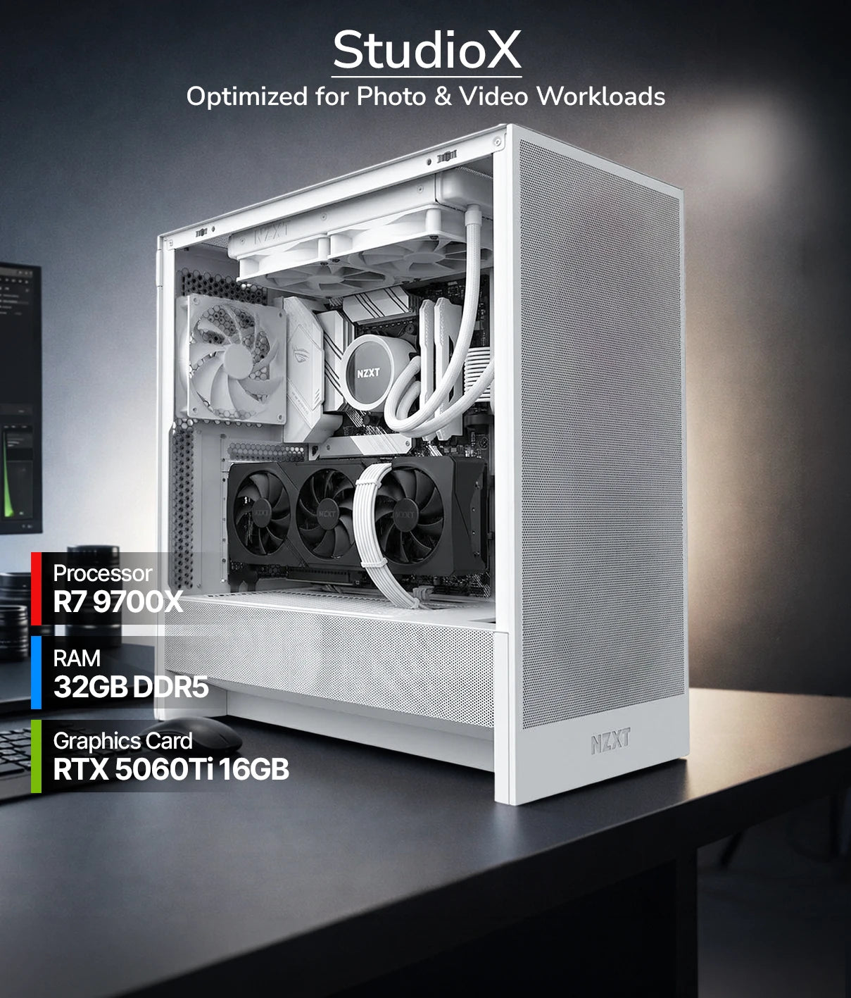 StudioX Photo and Video Editing Pre Built PC