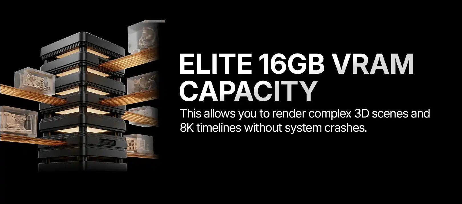 StudioX Photo and Video Editing Pre built PC 16GB VRAM Feature 2