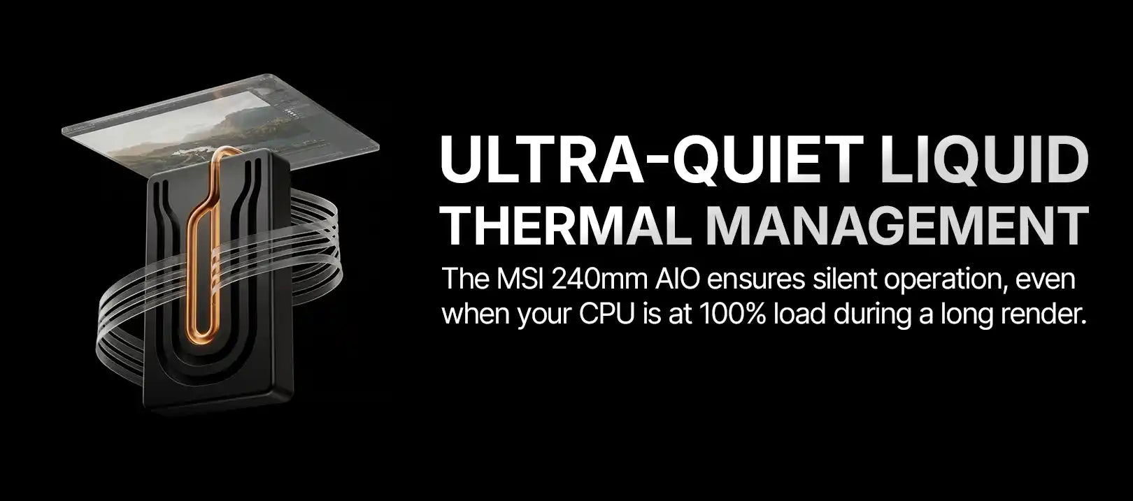 StudioX Photo and Video Editing Pre built PC Low Noise Thermal Solution Feature 6