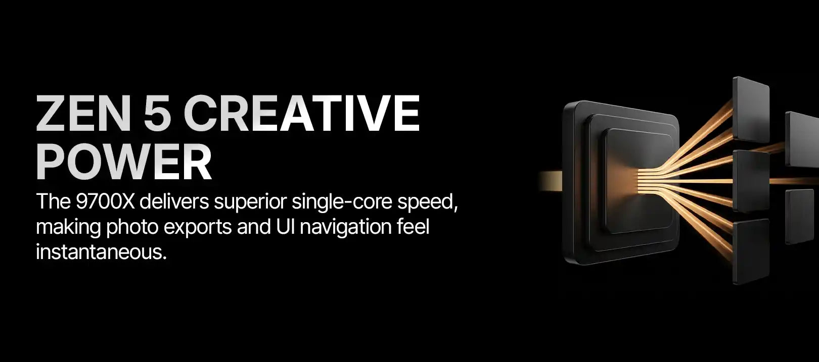 StudioX Photo and Video Editing Pre built PC Zen5 Processor Feature 3